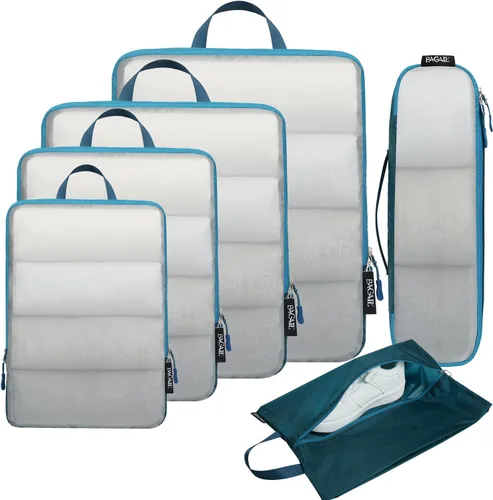 Vista 69 de BAGAIL 4 Set/6 Set Ultraligero Compresión Embalaje Cubos Organizador de Embalaje para Accesorios de Viaje Equipaje Maleta Mochila