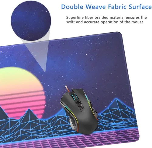 Vista 6 de Imegny - Mousepad para juegos, para teclado y mouse (alta calidad profesional)