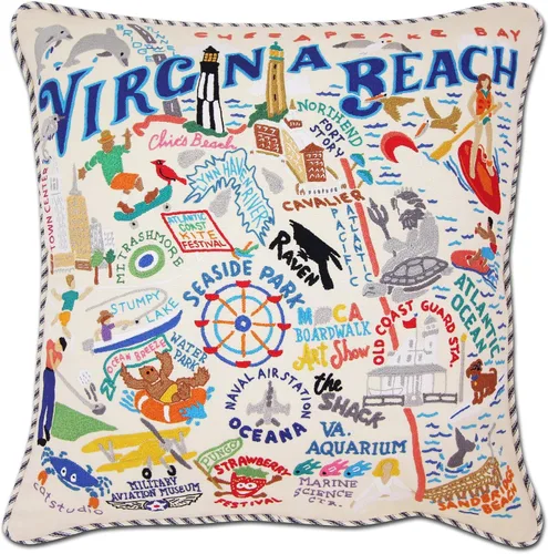 Vista 43 de Catstudio Portland (Oregon) - Almohada decorativa bordada