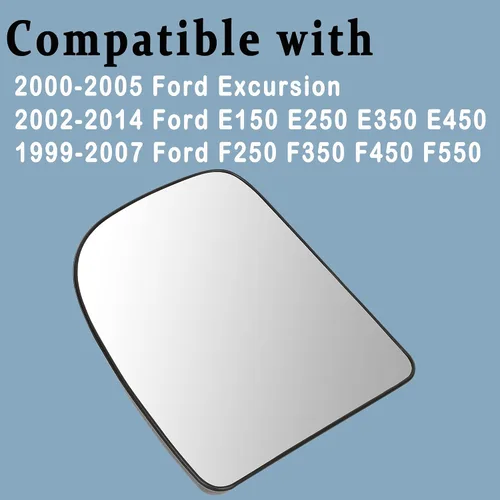 Vista 3 de Espejo calefactable para el lado del conductor de Excursion compatible con Ford E150 E250 E350 E450 1999-2007, Ford F250 F350 F450 F550 2000-2005