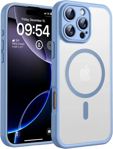 Vista 57 de TOCOL Funda para iPhone 11, compatible con Magsafe, protección completa de cámara, imanes integrados, protección contra caídas, funda translúcida