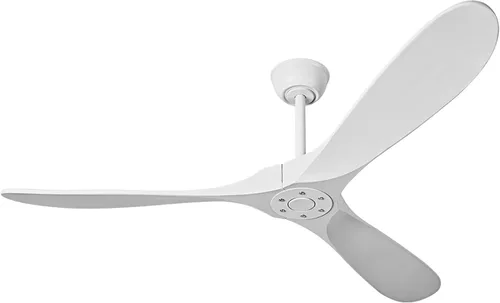 Vista 11 de Ventilador de techo de 52 pulgadas, sin luz, ventiladores de techo de madera para exteriores con control remoto, montaje empotrado, 3 aspas, motor