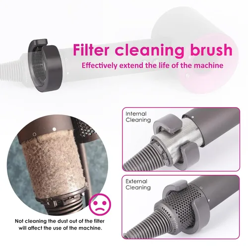 Vista 6 de Reemplazo de malla de filtro de secador de pelo mejorado para Dyson Supersonic HD01 HD03 HD08, accesorio para secador de pelo, jaula de filtro