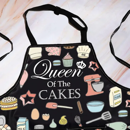 Vista 3 de WZMPA Delantal ajustable Queen Of The Cakes para los amantes de los pasteles
