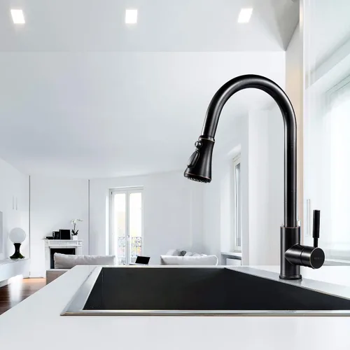 Vista 5 de SOKA Grifos táctiles de fregadero de cocina Bronce frotado con aceite
