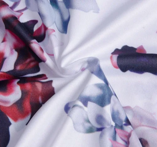 Vista 5 de Mameluco de manga corta con estampado floral para recién nacida
