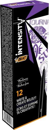 Vista 9 de Bic Intensity - Bolígrafos de punta fina (0.016 in, 12 unidades), color negro