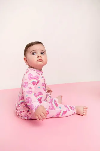 Vista 3 de Posh Peanut - Bebé Niña - Pijamas sin pies - Pijama de bambú para bebé, pijamas para bebés, pijamas sin pies, recién nacidos y niños pequeños