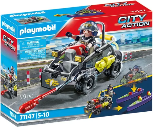 Vista 2 de Playmobil Tactical Police All Terrain Quad