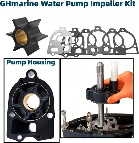Vista 2 de 96148A8 Kit de impulsor de bomba de agua Compatible con MerCruiser alpha one gen 1 Stern Drives 46-96148A8 96148Q8
