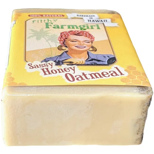 Vista 4 de Sassy Honey Avena glicerina totalmente natural BAR JABÓN Canela Avena Vainilla