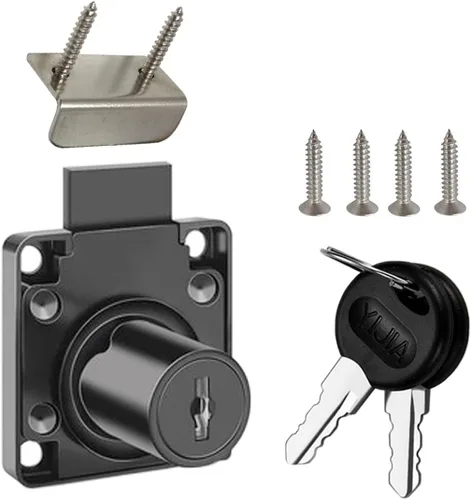 Vista 13 de Cerradura de cajón, cerradura de buzón, cerradura de escritorio. Adecuada para gabinetes de madera. Modelo CT-138-22