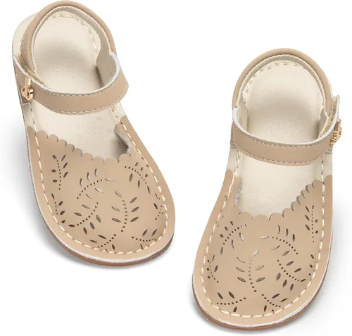 Vista 153 de THEE BRON Sandalias cómodas para niñas, zapatos para niños, sandalias rellenas