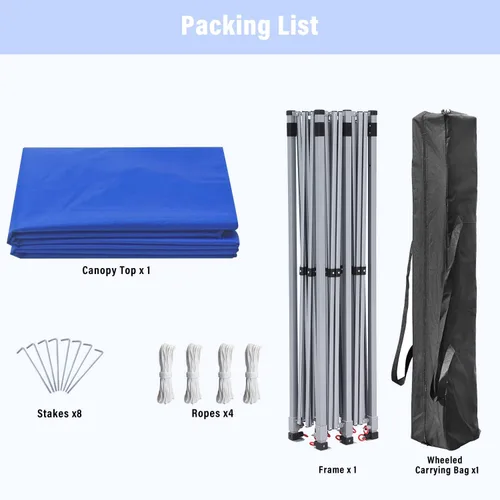 Vista 6 de GDY - Carpa plegable de 10 x 10 pies, toldo para exteriores con bolsa de transporte