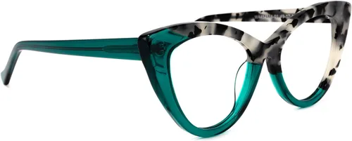 Vista 3 de Zeelool Maxine WA454518 - Gafas de bloqueo de luz azul de ojo de gato de moda para mujer con protección UV400