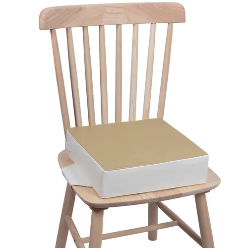 Vista 7 de Asiento elevado para mesa de comedor, impermeable, de poliuretano, lavable, grueso, asiento elevador para niños pequeños, asiento elevador para mesa