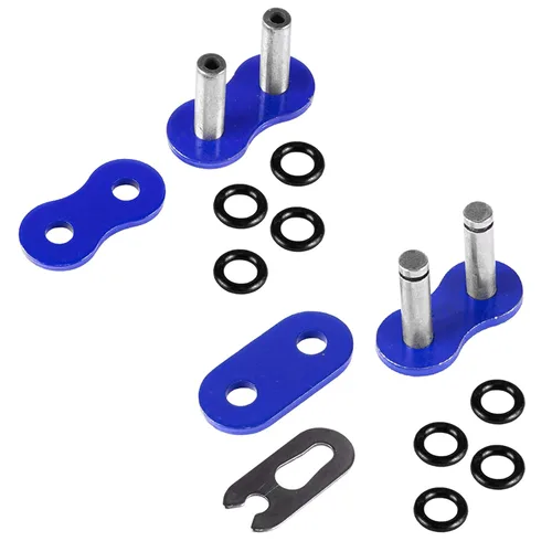 Vista 5 de Caltric Cadena de transmisión de junta tórica compatible con Yamaha Fz6 Fz-6 2004-2008 Azul