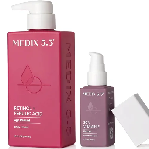 Vista 20 de MEDIX Gel exfoliante para el cuidado de la piel con ácido láctico 10% ácido glicólico y ácido láctico, suero exfoliante para cuerpo y cara AHA