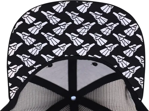 Vista 4 de Trendy Apparel Shop Hecho En Mexico Eagle 3D Bordado Flatbill Snapback Mesh Cap