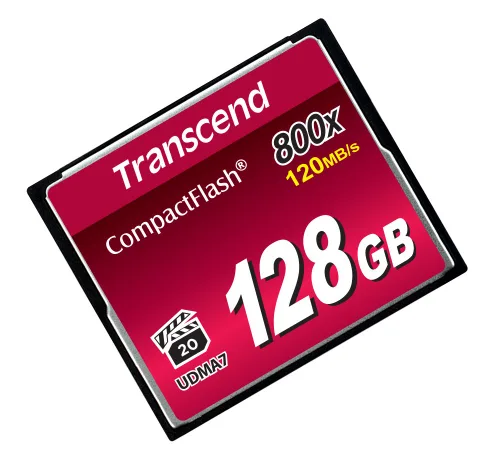 Vista 4 de Transcend CF133 CompactFlash Tarjeta de memoria 1 GB, hasta 30 MB/s, tarjeta de cámara DSLR, flash MLC NAND, ECC, compatible con modo