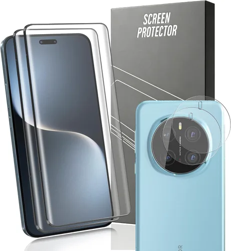 Vista 27 de Paquete de 3+2 protectores de pantalla de vidrio templado para teléfono (2a) / (2a) Plus con protector de lente de cámara, dureza 9H, película