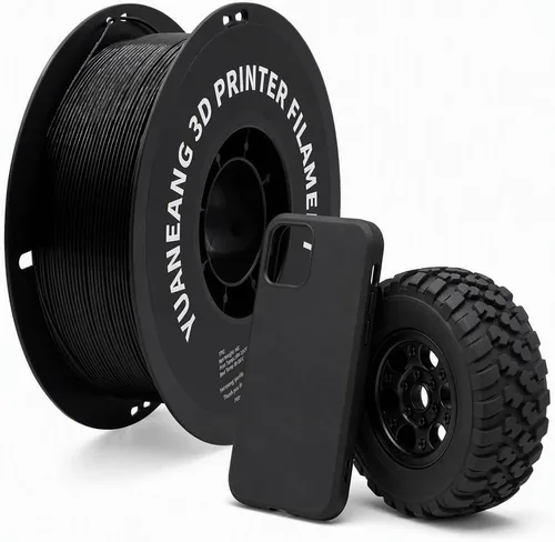 Vista 39 de Filamento PETG para impresora 3D, precisión dimensional +/- 0.001 in, carrete de 2.2 libras, 0.069 in, plateado 2.2 lbs plata