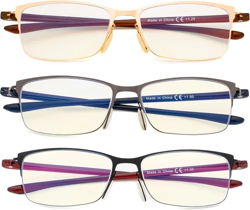 Vista 2 de Eyekepper Gafas de computadora - Lectores de filtro de luz azul - Gafas de lectura con protección UV420 para mujer