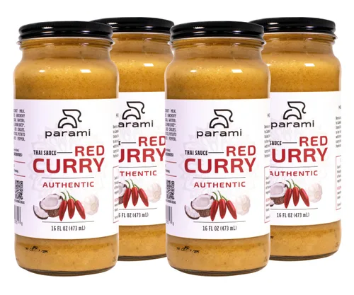 Vista 10 de Parami Salsa de curry tailandés tamaño 16 onzas (sin gluten, sin lácteos, sin nueces) (paquete de 1, verde)