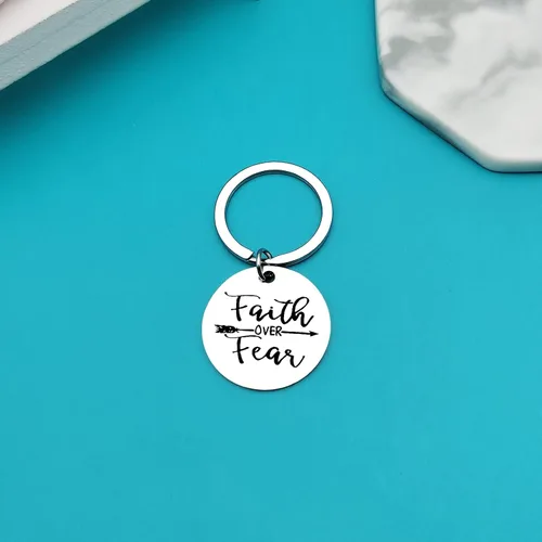 Vista 6 de Xiahuyu Llavero cristiano de regalo, con versículo bíblico, regalo de bautismo, regalo de comunión, regalos religiosos inspiradores para mujeres