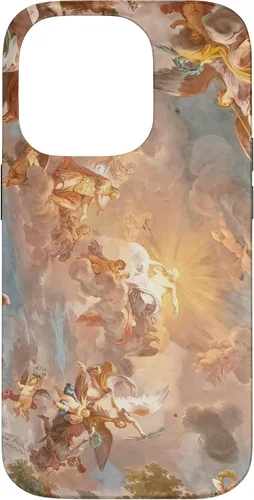 Vista 17 de Funda para iPhone 16, diseño de historia del arte renacentista, diseño de Michelangelo Sky