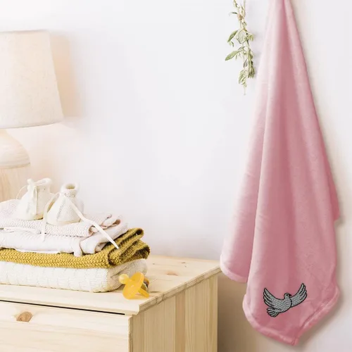 Vista 3 de Mantas de bebé bordadas personalizadas para niños y niñas Dove A