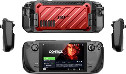 Vista 28 de SUPCASE Unicorn Beetle Pro Series - Funda para Steam Deck (2022) / Steam Deck OLED (2023), funda protectora delgada y resistente con soporte