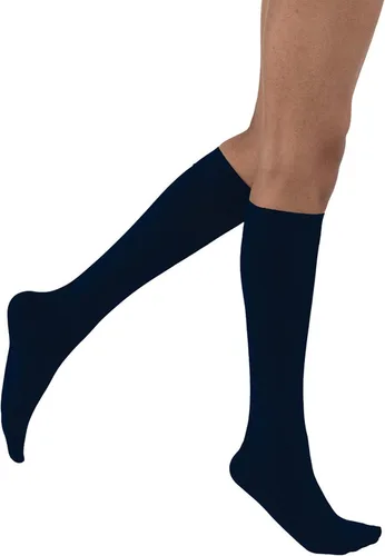 Vista 10 de JOBST 115132 BSN Medical Calcetines de compresión opacos, altura hasta la rodilla, 20-30mmHg, puntera cerrada, pequeños, color negro clásico