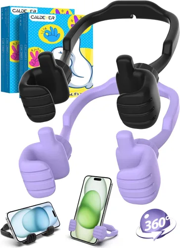 Vista 17 de Rellenos de calcetín para adolescentes, niñas, niños, adultos Soporte para teléfono celular: SOPORTE DE TELEFONO CELULAR PEREZOSO CON PULGAR HACIA