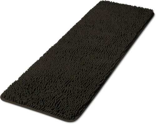 Vista 116 de Yeaban Alfombra de pasillo de baño de 24 x 72 pulgadas, antideslizante, alfombra de baño larga de felpilla gruesa, absorbente y lavable, alfombra