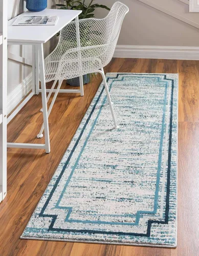 Vista 27 de Unique Loom Oasis Collection - Alfombra de área - Fuente (2 pies x 3 pies, rectangular, gris/marfil)
