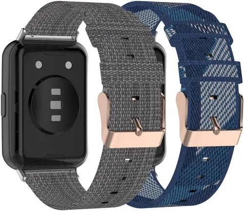 Vista 7 de Senter Correas de repuesto de nailon suave de liberación rápida para Huawei Watch Fit 2 Smart Watch