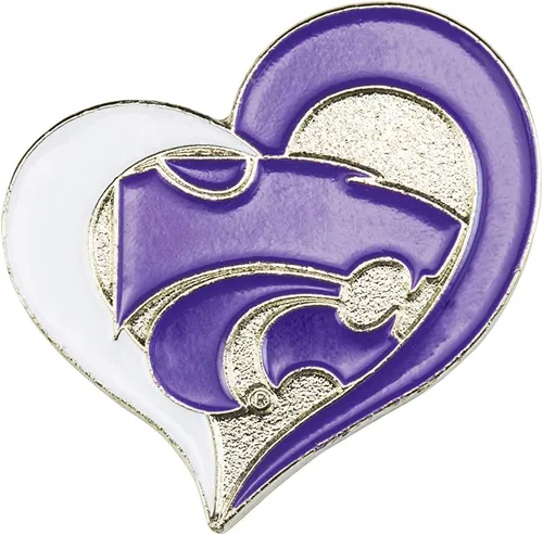 Vista 28 de aminco NCAA - Pin de corazón de remolino unisex