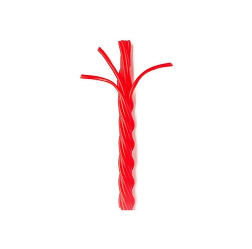 Vista 2 de Pullin Peel Cherry Licorice Candy – Paquete familiar a granel de 72 unidades, envuelto individualmente, caramelo rojo suave y masticable, bolsa de 2