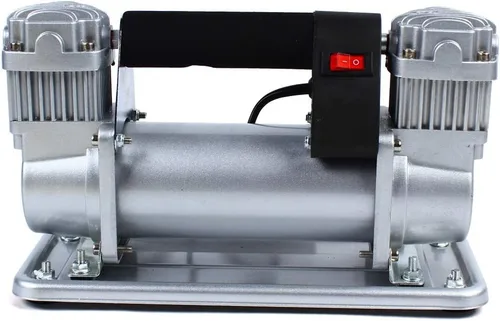 Vista 2 de Bomba de compresor de aire portátil 150-200PSI Inflador de neumáticos de doble cilindro coche STOCK de EE. UU