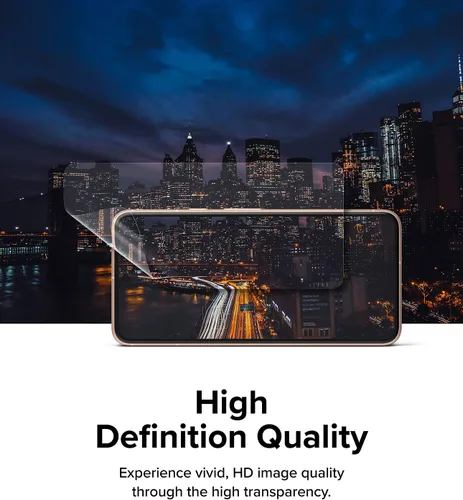Vista 5 de Ringke Película doble fácil [protección de 4 capas] compatible con protector de pantalla Google Pixel 8, revestimiento de reparación autocurable