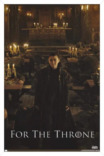 Vista 12 de Trends International Juego de tronos - Póster de pared de Arya Stark, 14.725 x 22.375 pulgadas, versión enmarcada de madera de granero