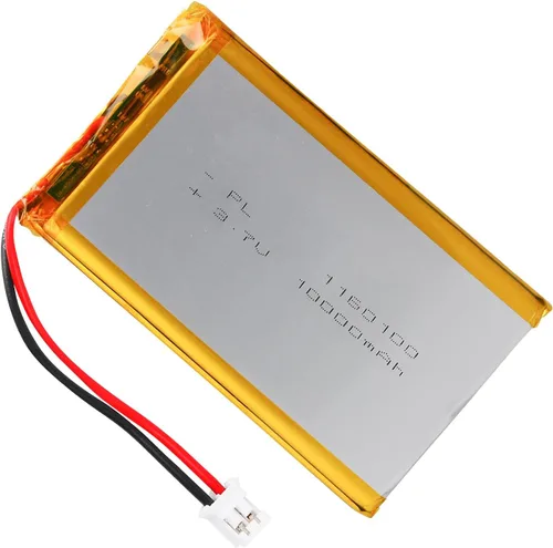 Vista 13 de Batería Lipo de 3.7V 1000mAh 102050 Batería recargable de polímero de litio con conector JST PH2.0.000 in para altavoz Bluetooth, GPS, reloj
