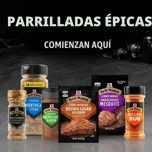 Vista 24 de McCormick Grill Mates Mezcla de adobo de bourbon de azúcar morena, 1.25 onzas