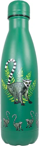 Vista 10 de NatureVac - Black Bear de Deluxebase. Botella de agua de acero inoxidable con aislamiento térmico de 17 onzas. Frasco de vacío reutilizable y a