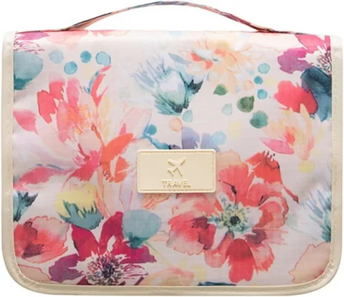 Vista 13 de Bolsa de aseo colgante Mossio - Organizador de viaje grande para cosméticos y maquillaje para hombres y mujeres con gancho resistente