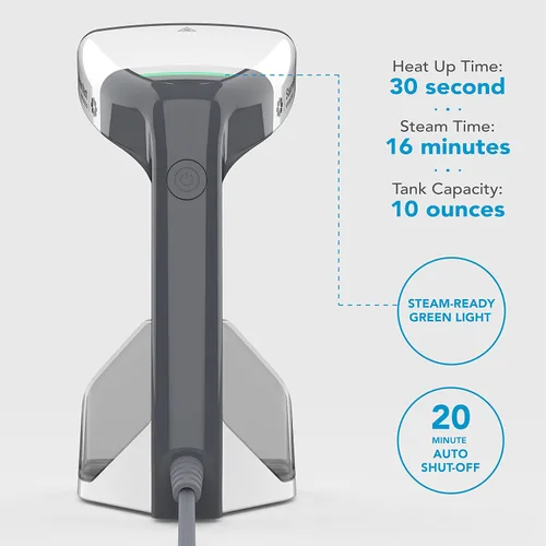 Vista 5 de Steamfast VIRTUOSO - Vaporizador portátil para ropa, color blanco