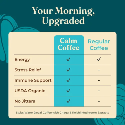 Vista 7 de Four Sigmatic - Café instantáneo de tostado medio orgánico adaptógeno con ashwagandha, chaga y tulsi, apoyo inmunológico y alivio del estrés, Keto
