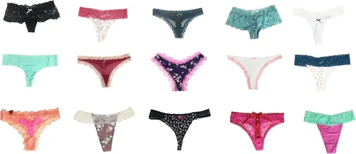 Vista 5 de Paquete de ropa interior para mujer, tanga con espalda en T, tanga con tanga