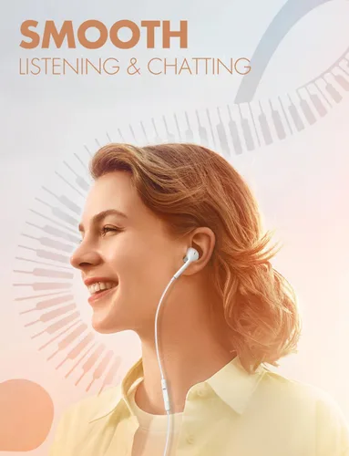 Vista 5 de Antool Auriculares con cable,【Llamadas Ultra Claras y sin Ruido】 Auriculares con cable de 3.5mm, auriculares intraaurales con micrófono, compatibles